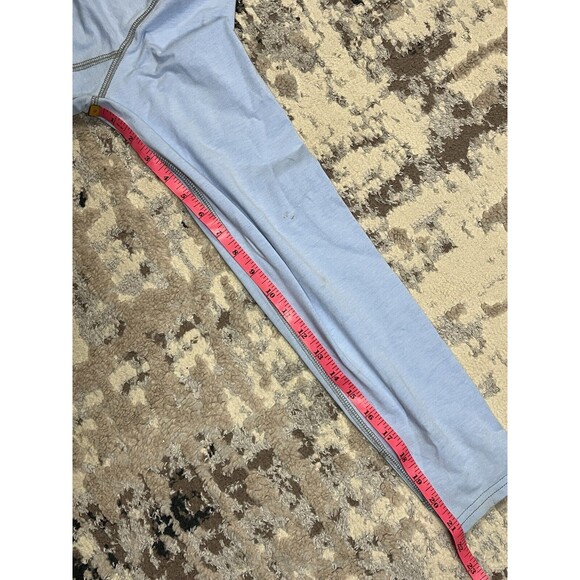 LL Bean No Fly Zone Hoodie Womens Small Blue Base Layer Long Sleeve Stretch - Picture 10 of 13